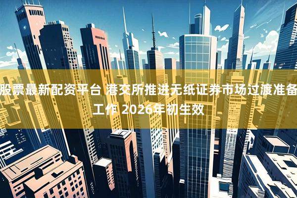 股票最新配资平台 港交所推进无纸证券市场过渡准备工作 2026年初生效