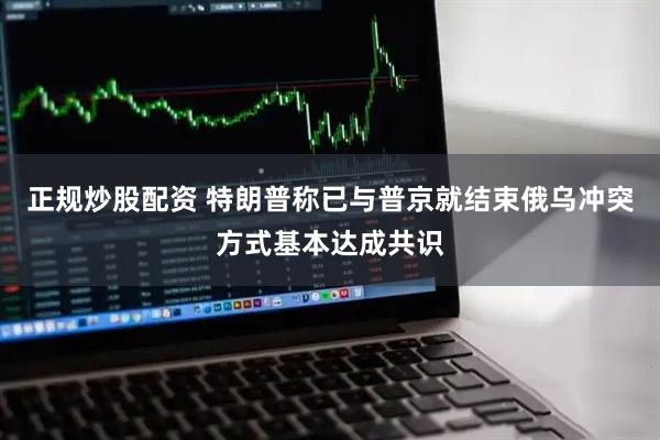 正规炒股配资 特朗普称已与普京就结束俄乌冲突方式基本达成共识